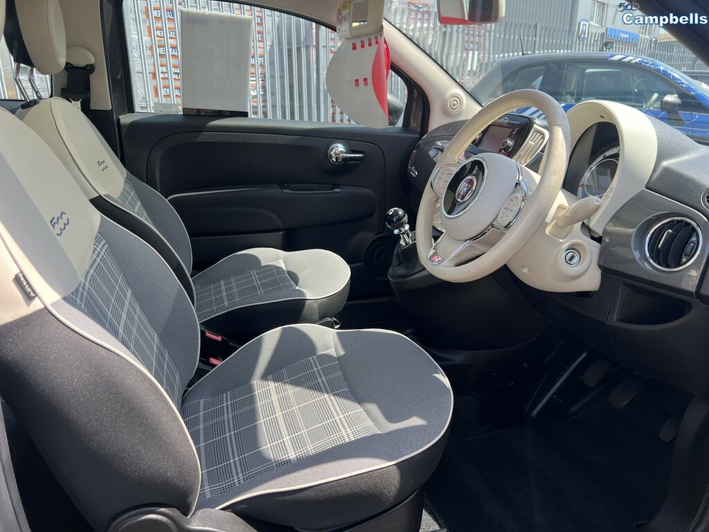 Fiat 500 Hatchback 1.2 1.2 69Hp Lounge 2020 BW69WNF Grey #6