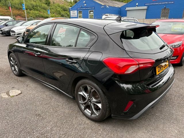 Ford Focus 1.0T Ecoboost St-line Hatchback GN19ONS Black #4