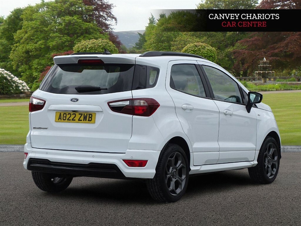 Ford Ecosport 1.0T Ecoboost St-line Euro 6 Ss AO22ZWB White #3