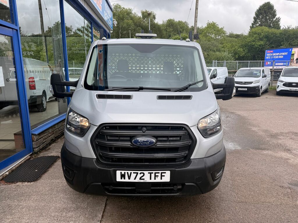 Ford Transit Custom 2.0 350 Ecoblue Hd Leader Flatbed Dropside Die WV72TFF Silver #2