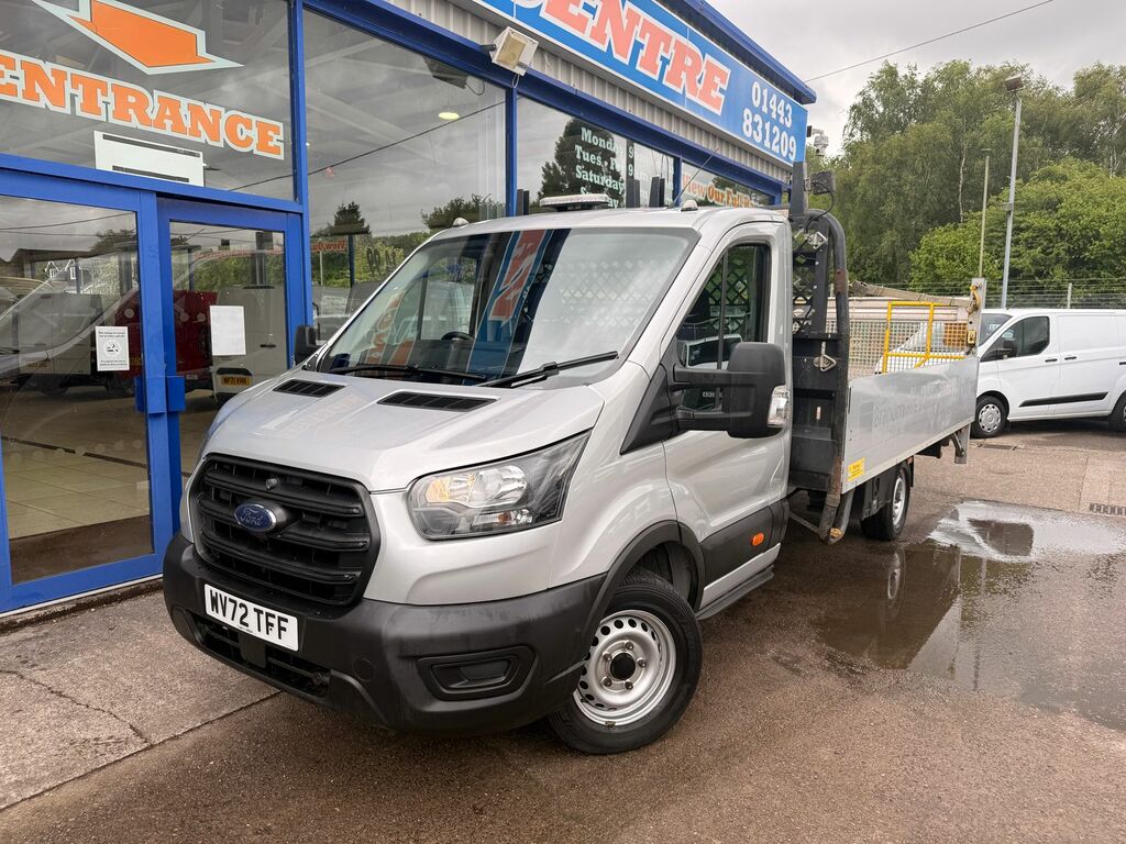 Ford Transit Custom 2.0 350 Ecoblue Hd Leader Flatbed Dropside Die Silver