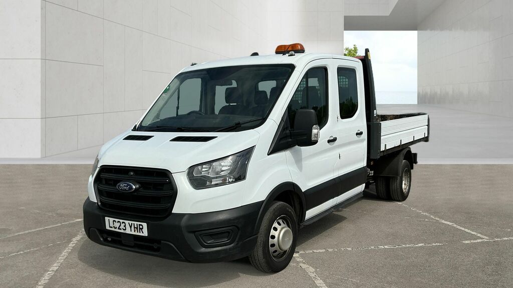 Ford Transit Custom 2.0 350 Ecoblue Leader Double Cab Tipper Diese White