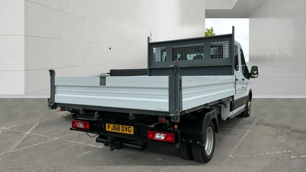 Ford Transit Custom 2.0 350 Ecoblue Double Cab Tipper Manua FJ68OVG White #3