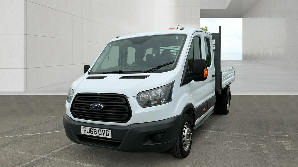 Ford Transit Custom 2.0 350 Ecoblue Double Cab Tipper Manua White