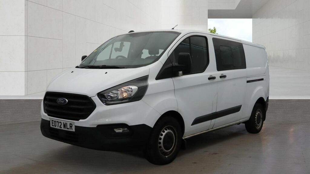 Ford Transit Custom 2.0 320 Ecoblue Leader Crew Van Double Cab Die White