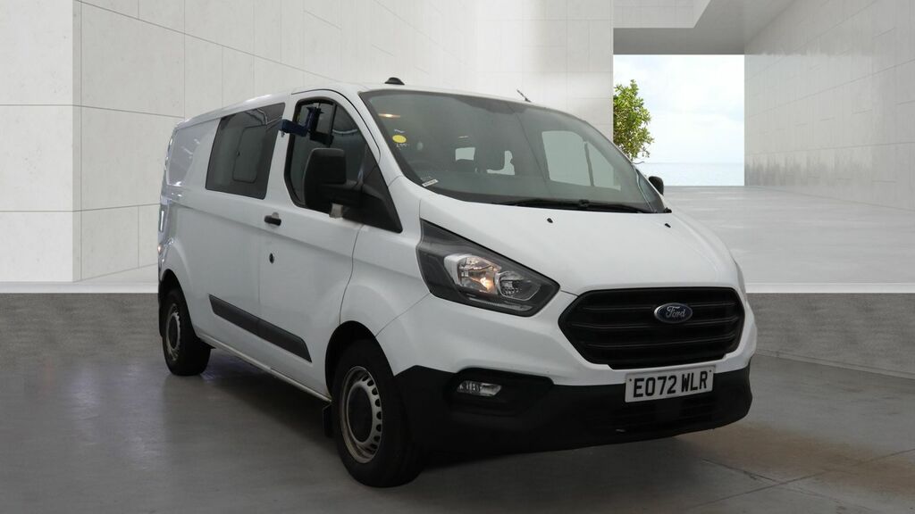 Ford Transit Custom 2.0 320 Ecoblue Leader Crew Van Double Cab Die EO72WLR White #2