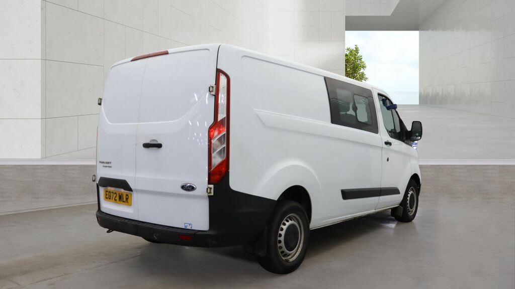 Ford Transit Custom 2.0 320 Ecoblue Leader Crew Van Double Cab Die EO72WLR White #4