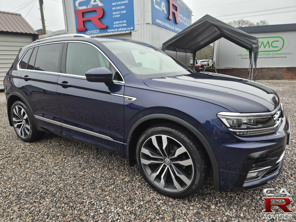 Volkswagen Tiguan 2.0 Tdi R-line Dsg Euro 6 Ss VO67OTU Blue #2