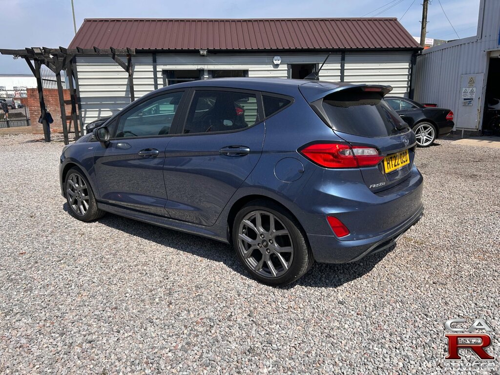 Ford Fiesta 1.0T Ecoboost St-line Hatchback HT22GZD Blue #5