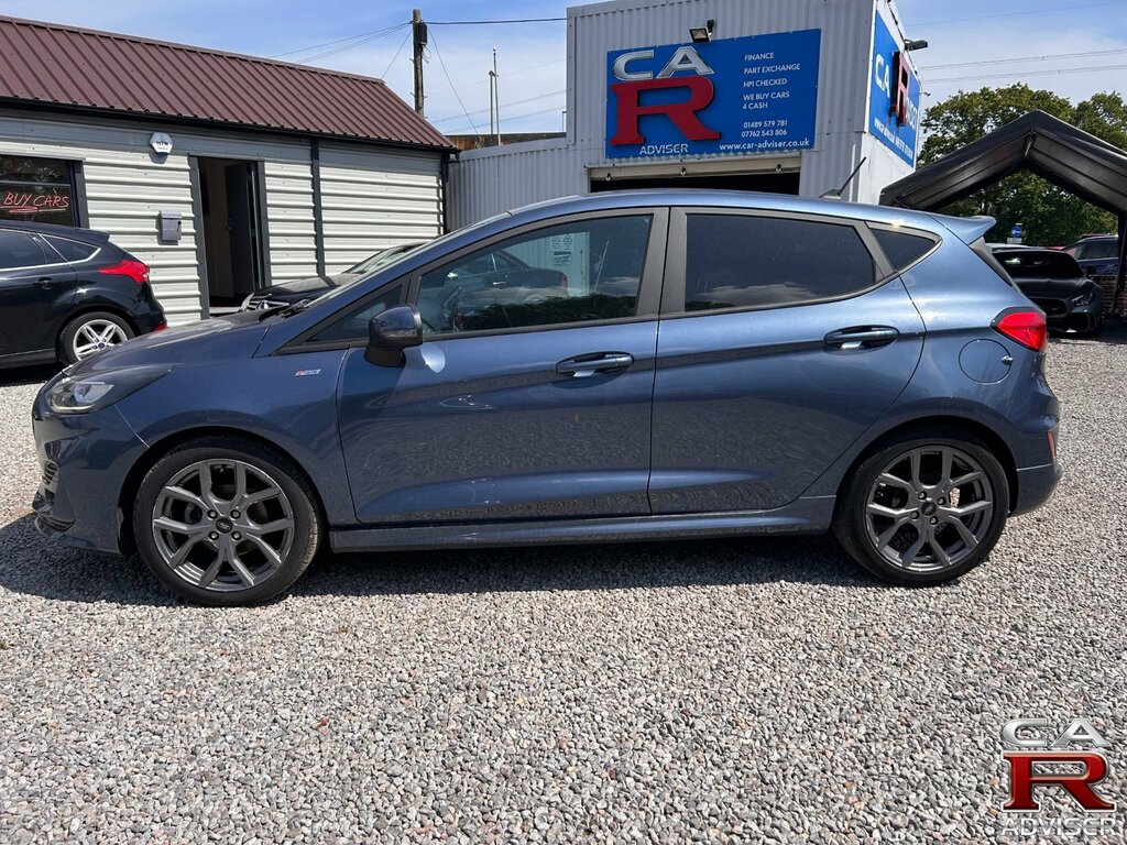 Ford Fiesta 1.0T Ecoboost St-line Hatchback HT22GZD Blue #6