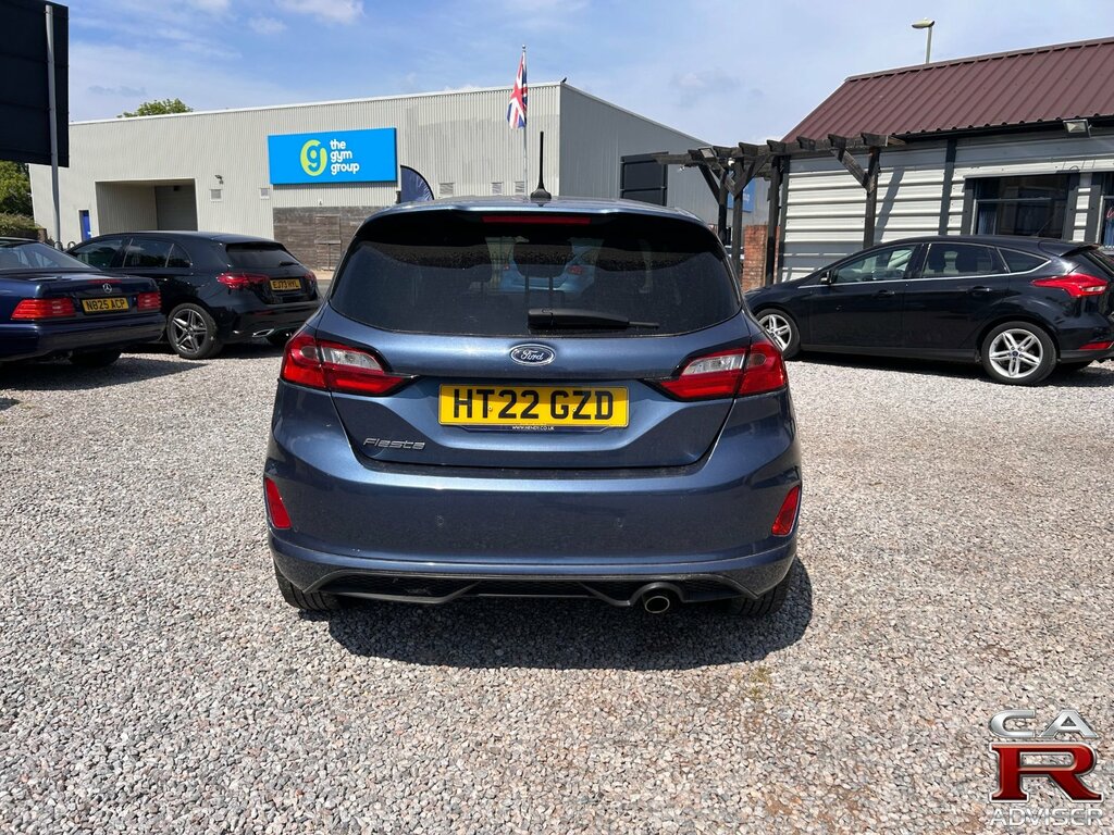 Ford Fiesta 1.0T Ecoboost St-line Hatchback HT22GZD Blue #4