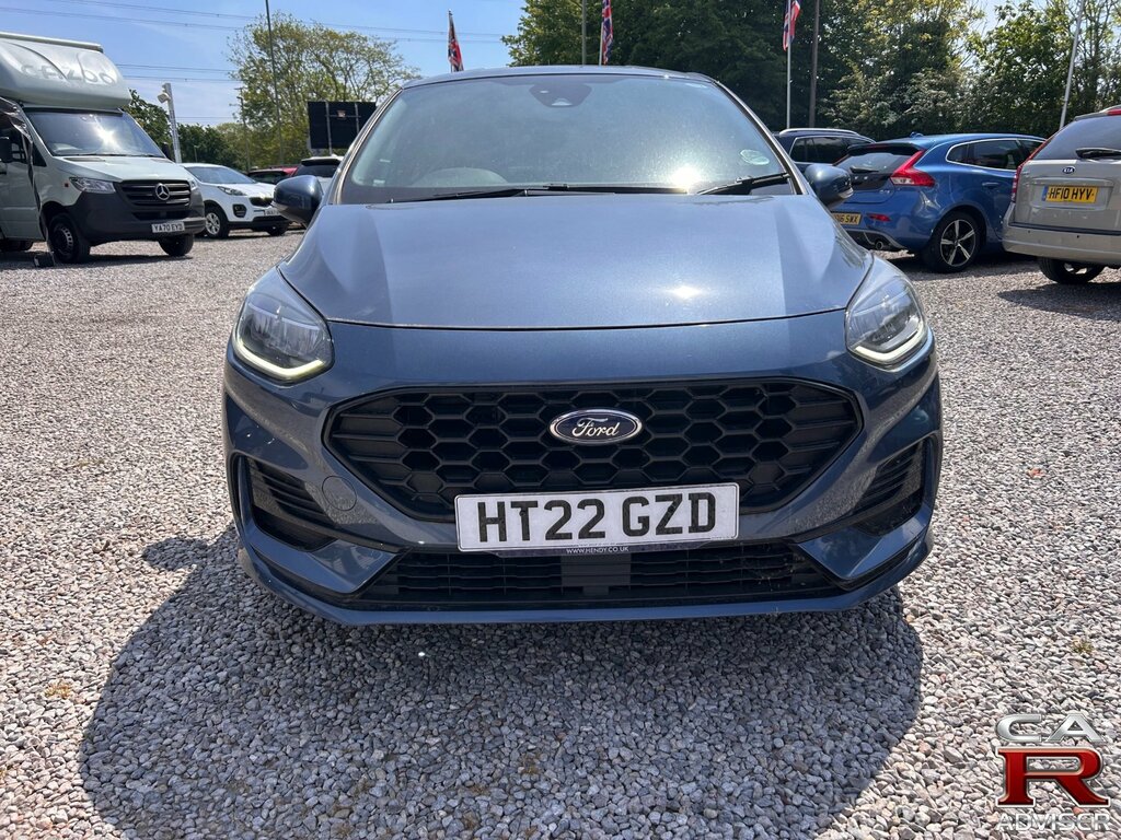 Ford Fiesta 1.0T Ecoboost St-line Hatchback HT22GZD Blue #2