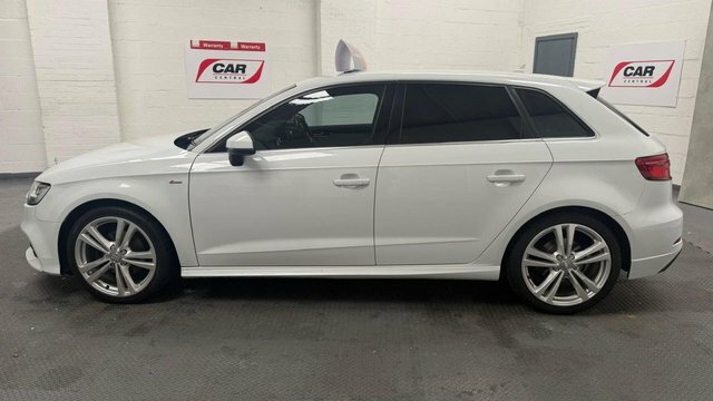 Audi A3 2.0 Tdi S Line Sportback S Tronic FP17YNX White #3
