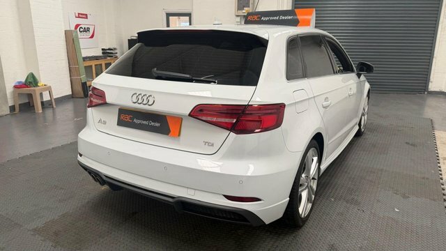 Audi A3 2.0 Tdi S Line Sportback S Tronic FP17YNX White #6