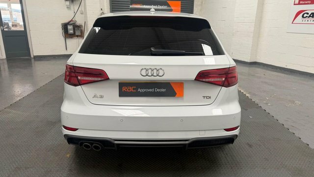 Audi A3 2.0 Tdi S Line Sportback S Tronic FP17YNX White #5