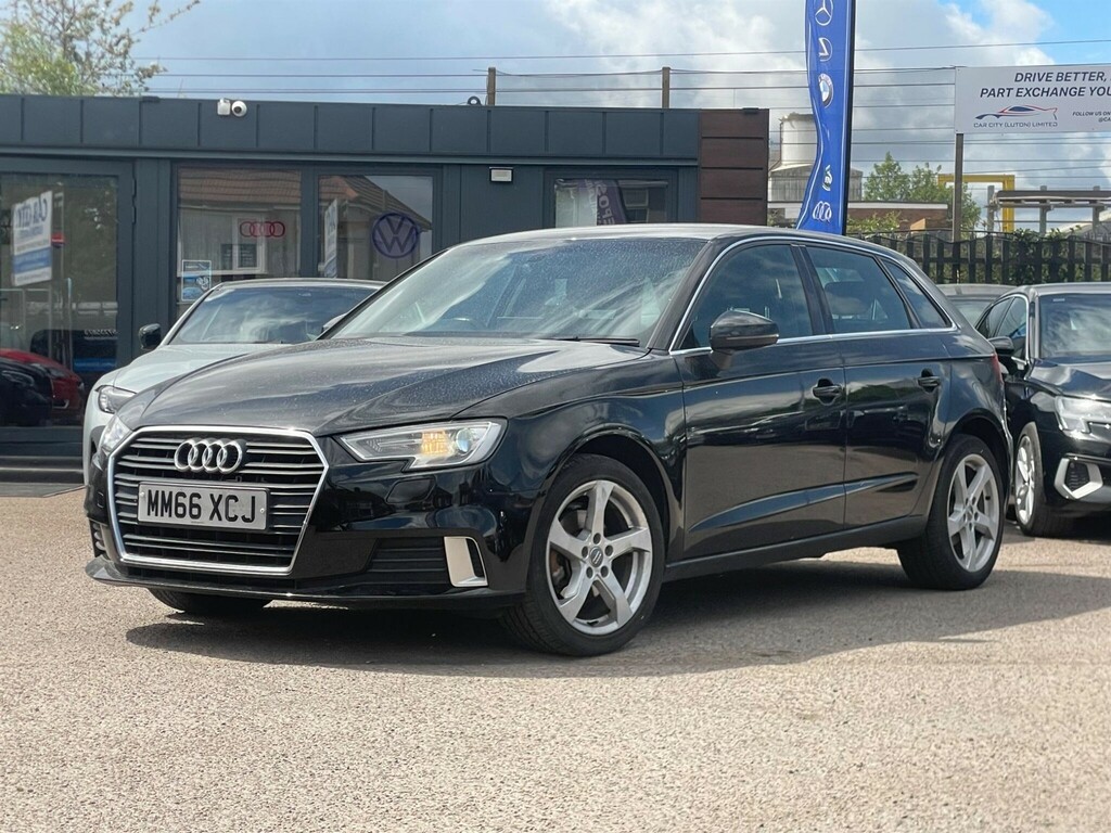 Audi A3 1.6 Tdi Sport Sportback S Tronic Euro 6 Ss MM66XCJ Black #3