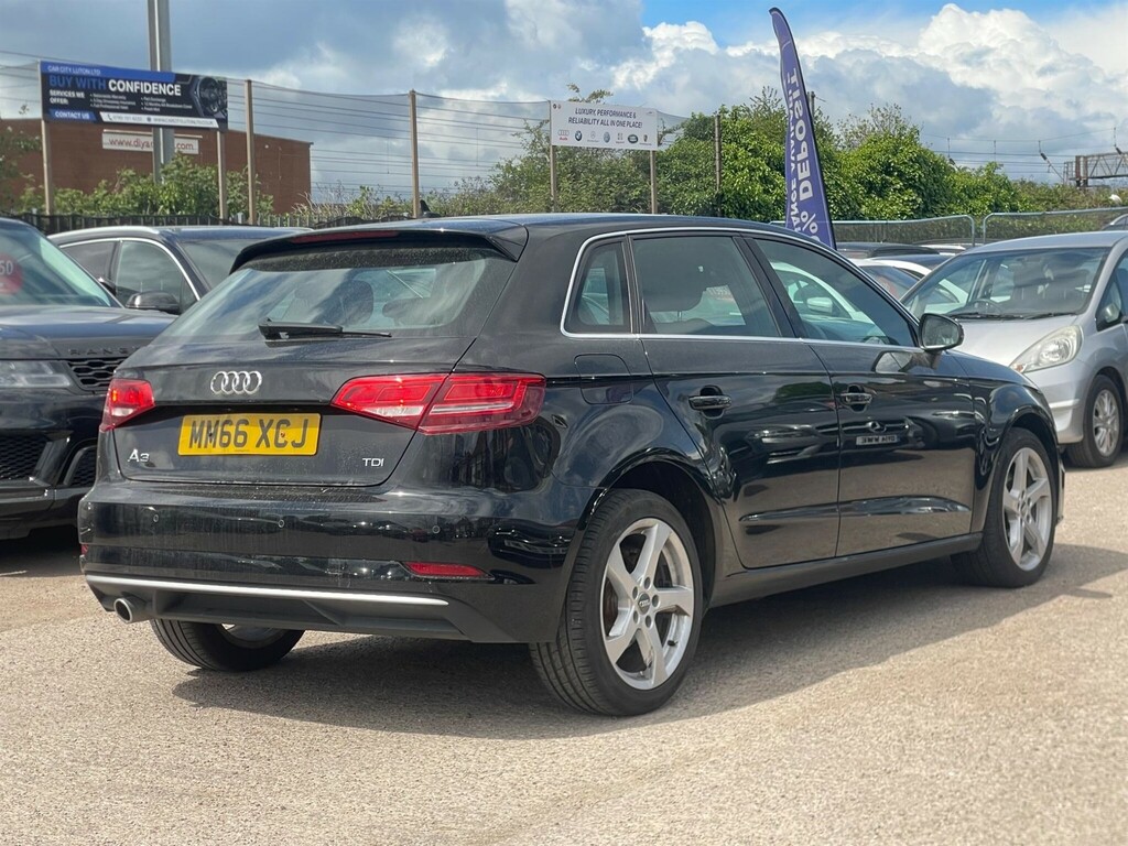 Audi A3 1.6 Tdi Sport Sportback S Tronic Euro 6 Ss MM66XCJ Black #5