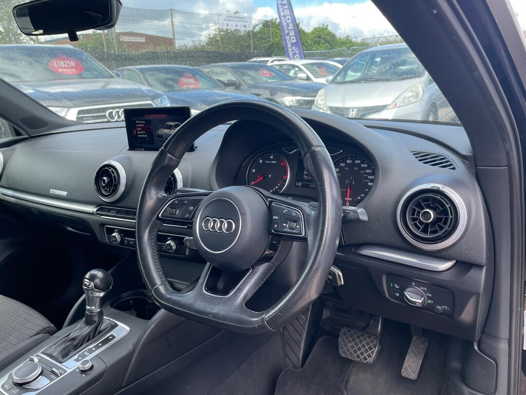 Audi A3 1.6 Tdi Sport Sportback S Tronic Euro 6 Ss MM66XCJ Black #4