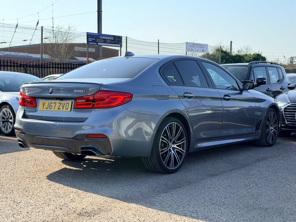 BMW 5 Series 3.0 540I M Sport Xdrive Euro 6 Ss YJ67ZVO Blue #6
