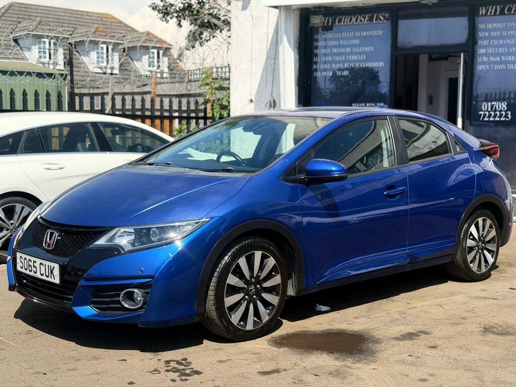 Honda Civic 1.8 I-vtec Se Plus Euro 6 SO65CUK Blue #3