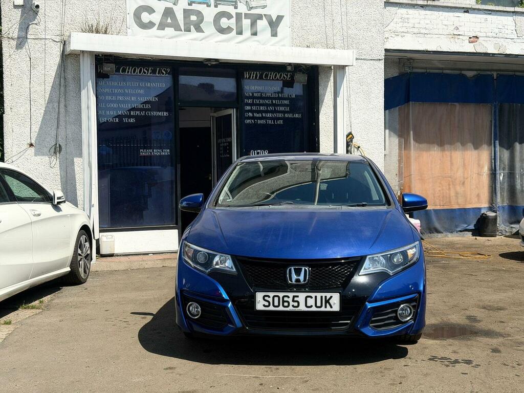 Honda Civic 1.8 I-vtec Se Plus Euro 6 SO65CUK Blue #2