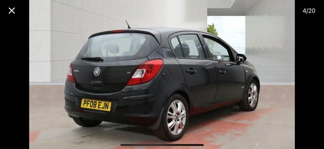 Vauxhall Corsa Hatchback PF08EJN Black #4