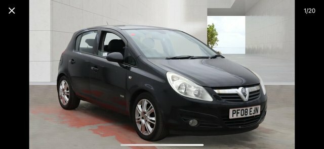 Vauxhall Corsa Hatchback PF08EJN Black #2