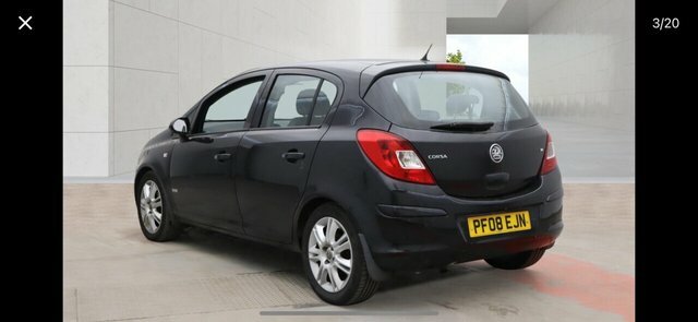 Vauxhall Corsa Hatchback PF08EJN Black #3
