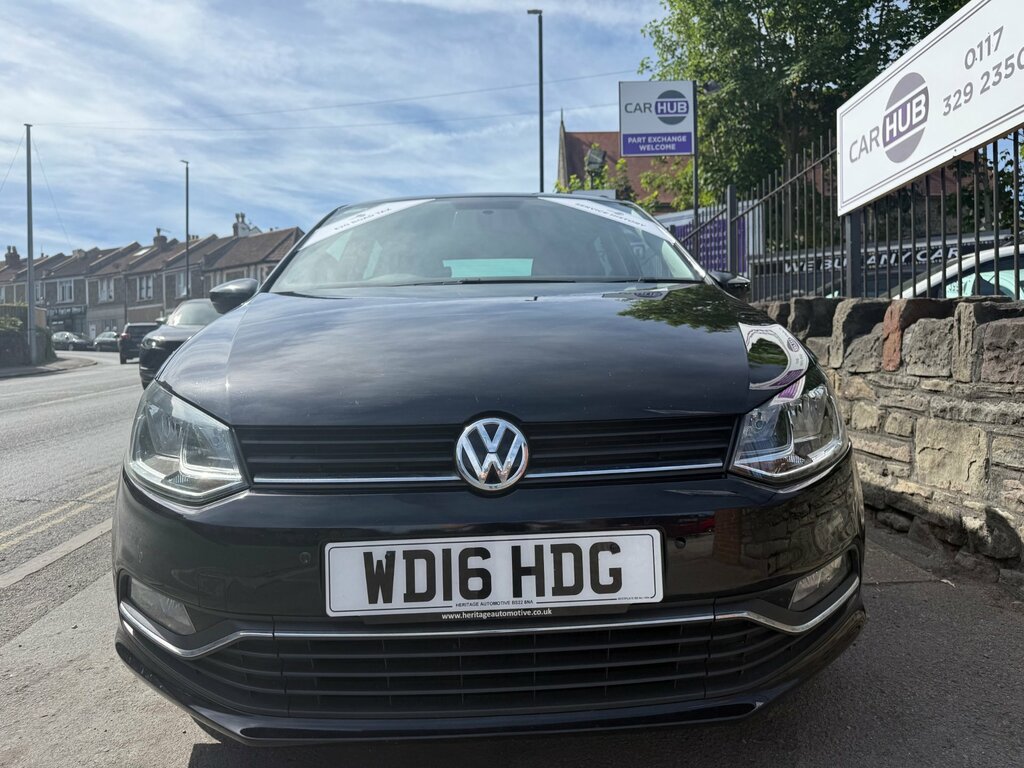Volkswagen Polo 1.2 Tsi Bluemotion Tech Match Hatchback WD16HDG Black #2