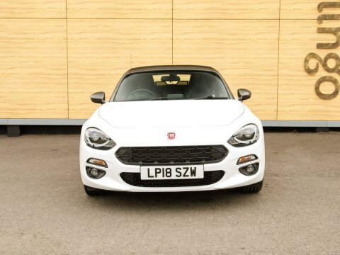 Fiat 124 Spider Convertible White #5