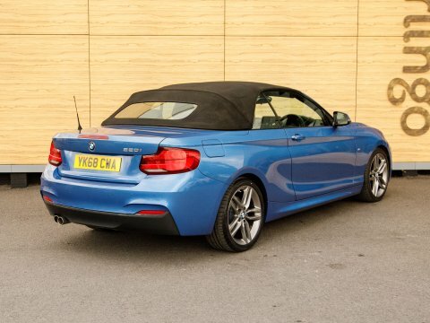 BMW 2 Series Convertible YK68CWA Blue #2
