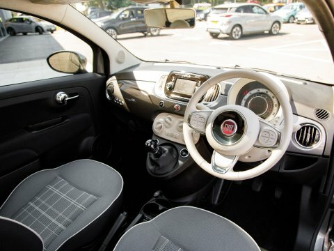 Fiat 500 Hatchback FY69ORO Grey #4