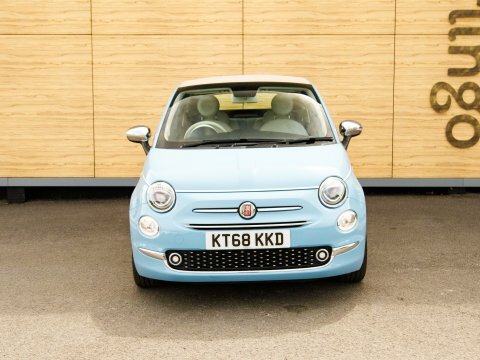 Fiat 500 Convertible KT68KKD Blue #5