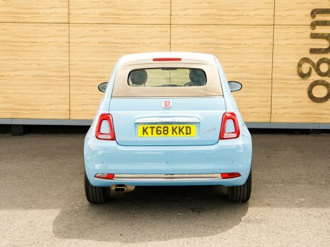 Fiat 500 Convertible KT68KKD Blue #6