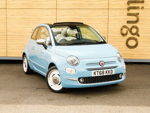 Fiat 500 Convertible Blue