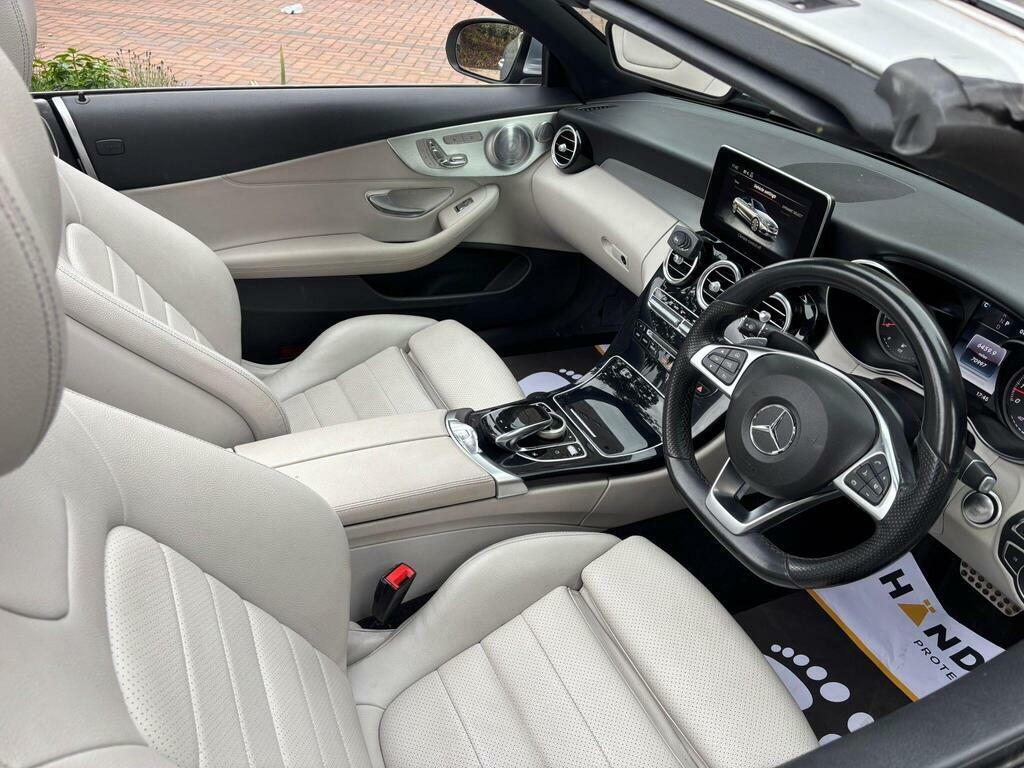 Mercedes-Benz C Class 2.0 C300 Amg Line Premium Plus Cabriolet G-troni CJ17YAE Silver #3