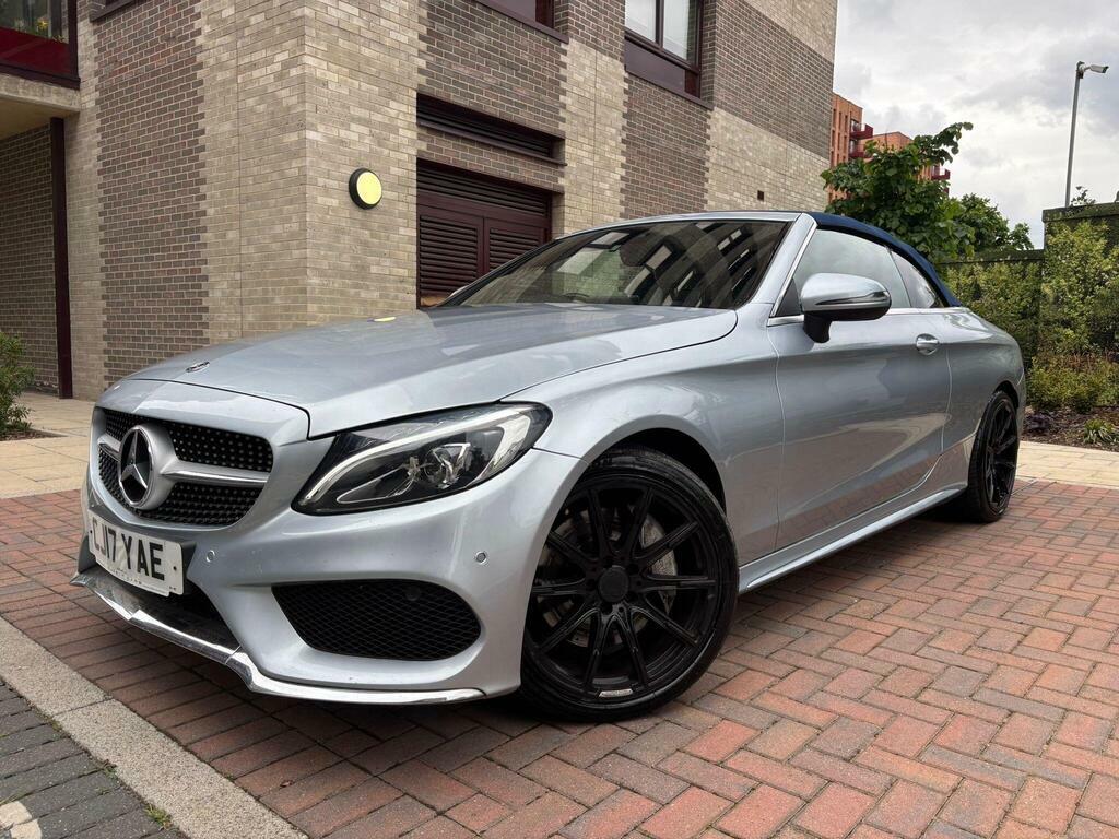 Mercedes-Benz C Class 2.0 C300 Amg Line Premium Plus Cabriolet G-troni CJ17YAE Silver #5