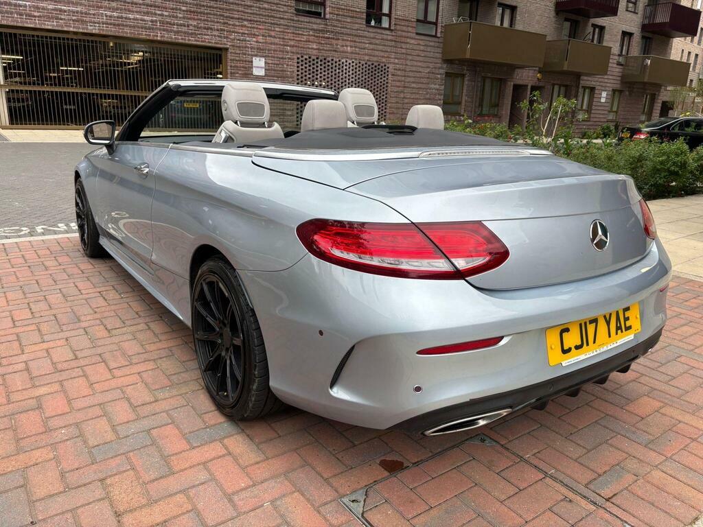 Mercedes-Benz C Class 2.0 C300 Amg Line Premium Plus Cabriolet G-troni CJ17YAE Silver #2