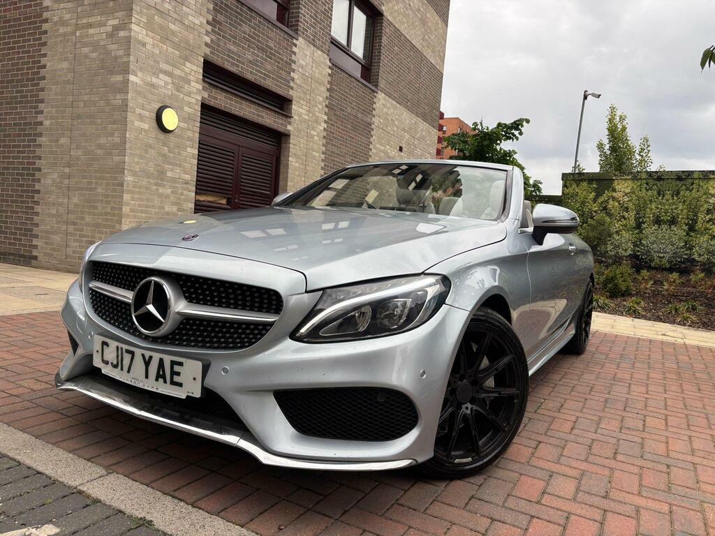 Mercedes-Benz C Class 2.0 C300 Amg Line Premium Plus Cabriolet G-troni CJ17YAE Silver #6