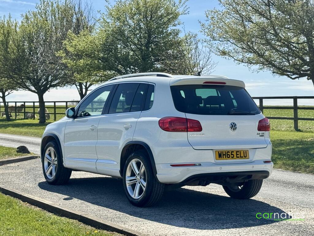 Volkswagen Tiguan 2.0 Tdi Bluemotion Tech R-line Edition Suv Die WH65ELU White #5