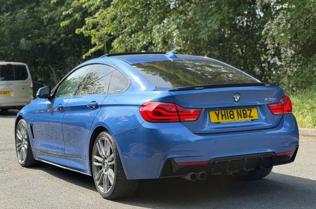 BMW 4 Series Gran Coupe Hatchback 2.0 430I M Sport Euro 6 Ss YH18NBZ Blue #3