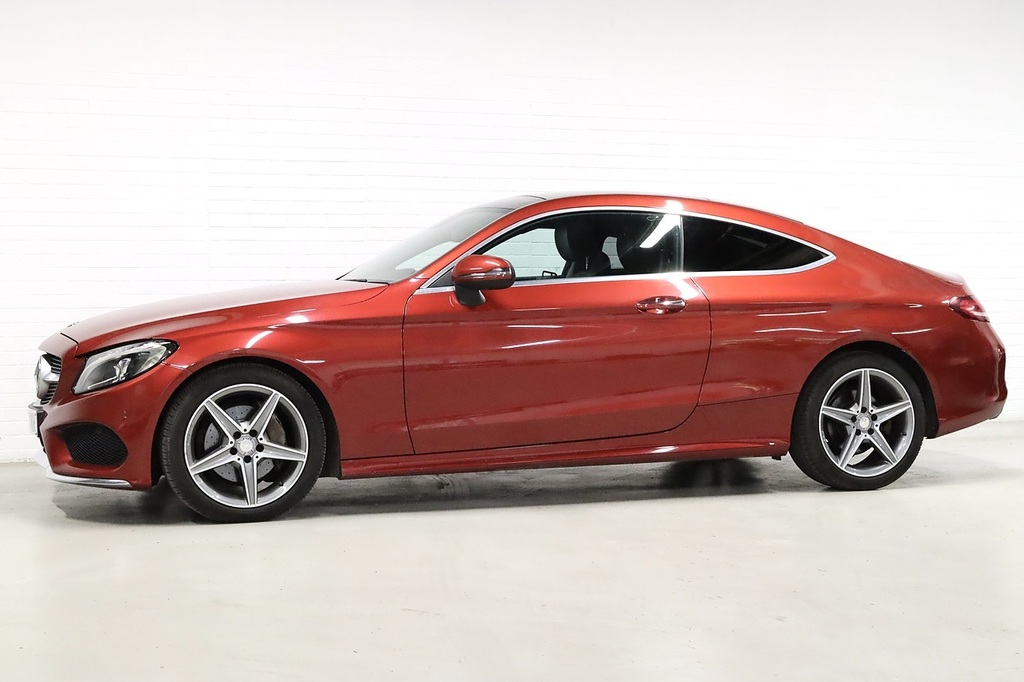 Mercedes-Benz C Class C220d Amg Line BX66YKH Red #4