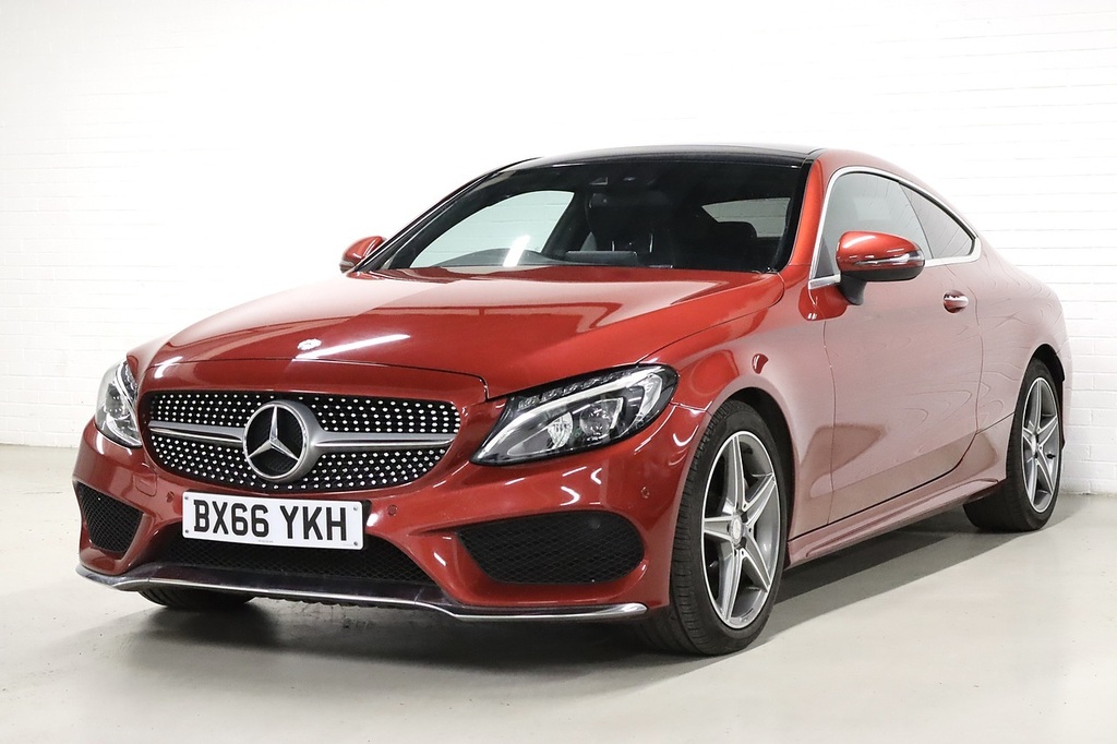 Mercedes-Benz C Class C220d Amg Line BX66YKH Red #3