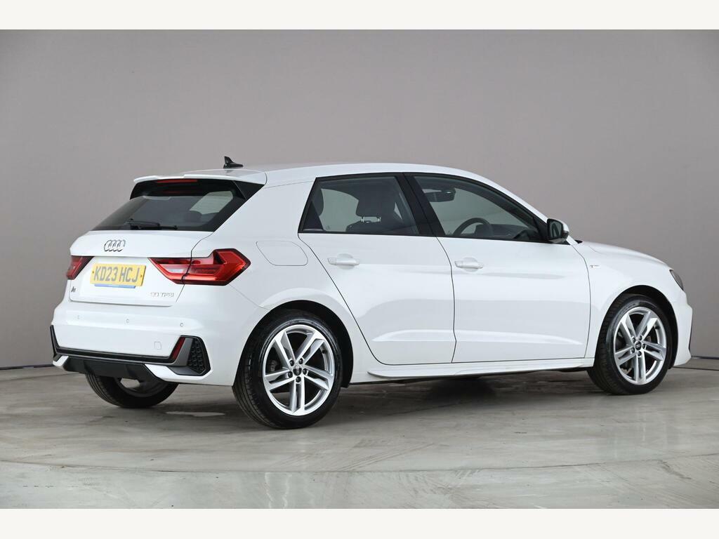 Audi A1 1.0 Tfsi 30 S Line Sportback S Tronic Euro 6 Ss KD23HCJ White #3