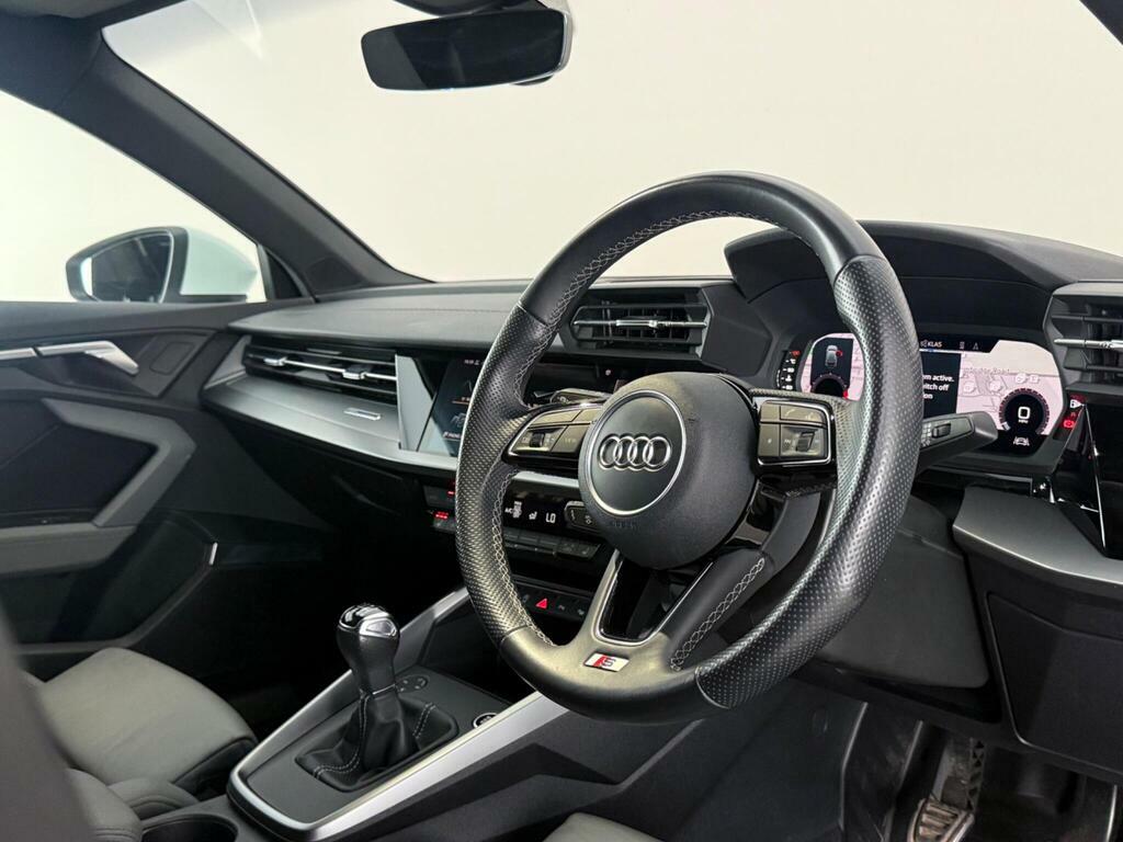 Audi A3 1.0 Tfsi 30 S Line Sportback Euro 6 Ss YT22YRN White #3