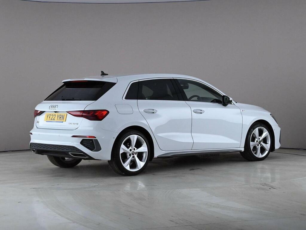 Audi A3 1.0 Tfsi 30 S Line Sportback Euro 6 Ss YT22YRN White #6