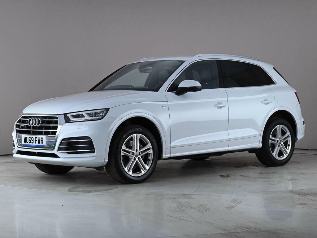 Audi Q5 2.0 Tdi 40 S Line S Tronic Quattro Euro 6 Ss WU69FWR White #2
