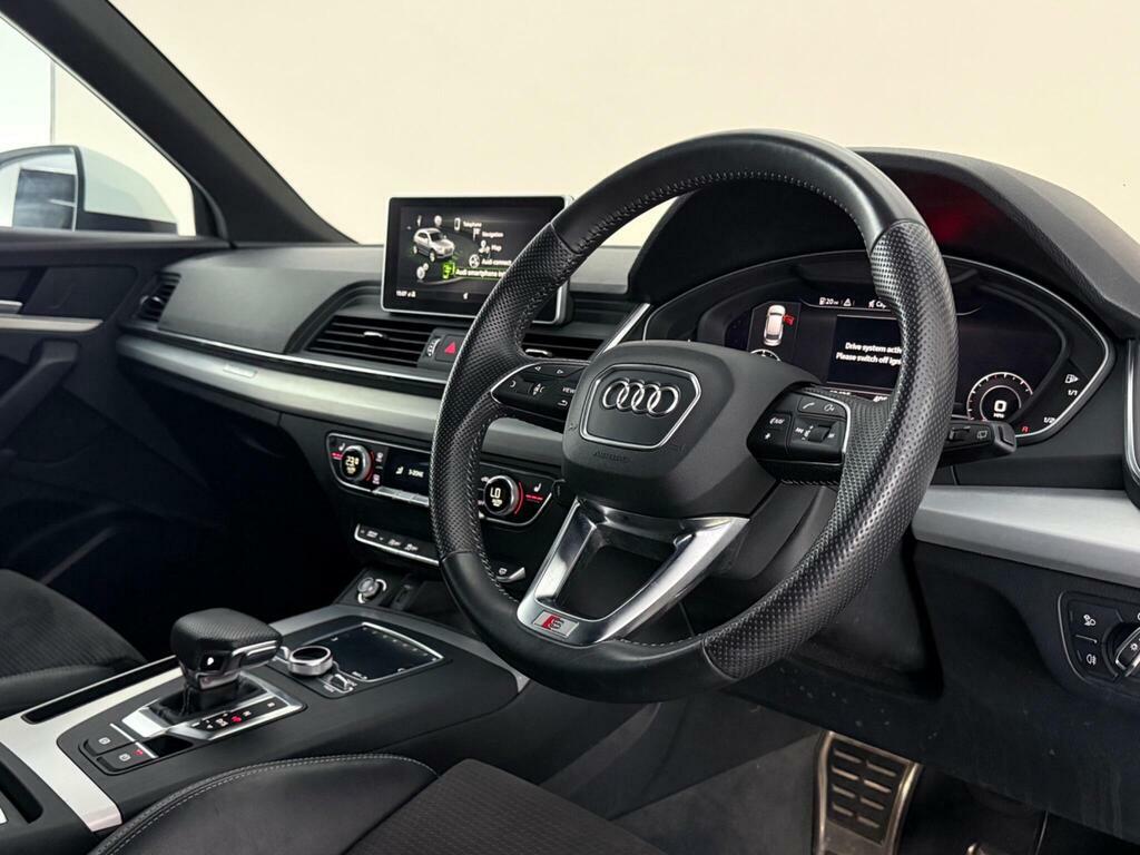 Audi Q5 2.0 Tdi 40 S Line S Tronic Quattro Euro 6 Ss WU69FWR White #3