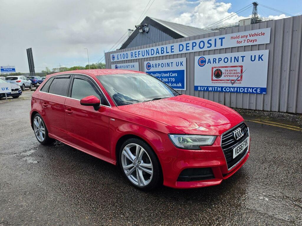 Audi A3 Hatchback 2.0 Tdi S Line Sportback Euro 6 Ss Red