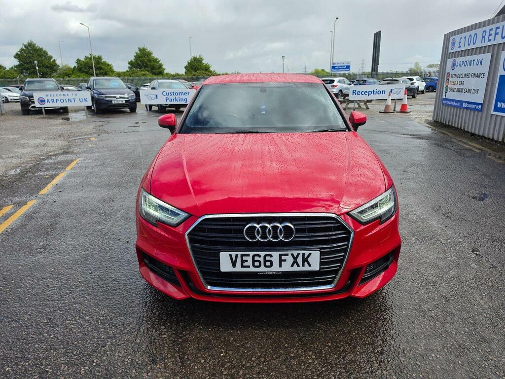 Audi A3 Hatchback 2.0 Tdi S Line Sportback Euro 6 Ss VE66FXK Red #2